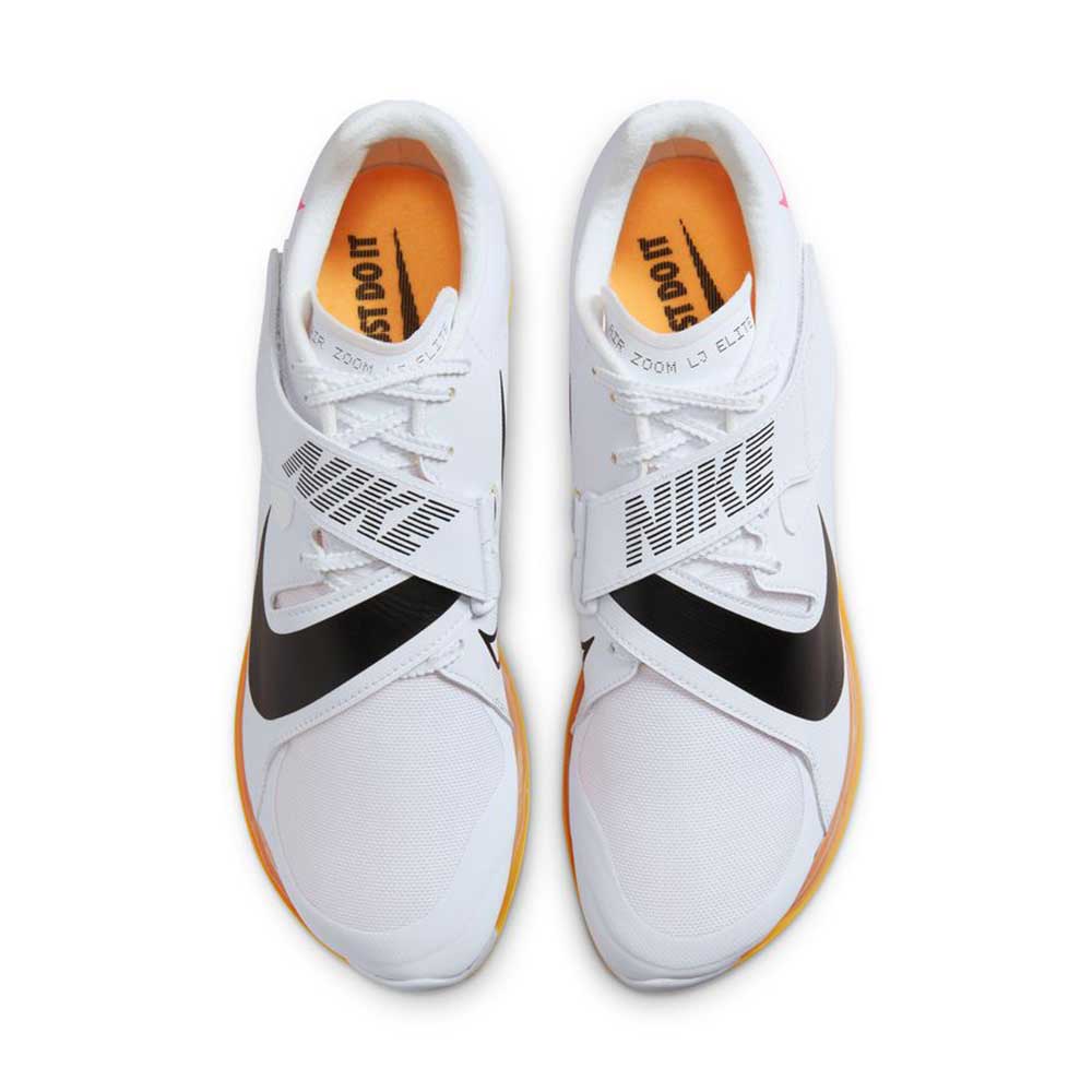 Unisex Nike Air Zoom Long Jump Elite Track Spike - White/Black/Laser Orange - Regular (D)