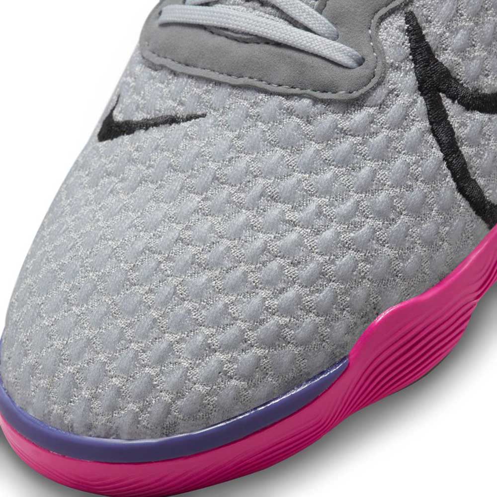 Unisex Nike React Gato IC Soccer Shoe- Lt Smoke Grey/Black