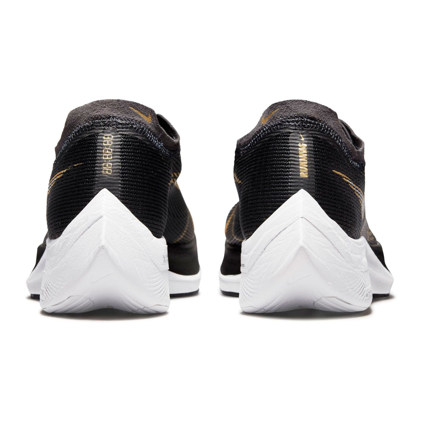 Women's ZoomX Vaporfly Next % 2 Racing Shoe - Black/White/Metallic Gold Coin - Regular (B)