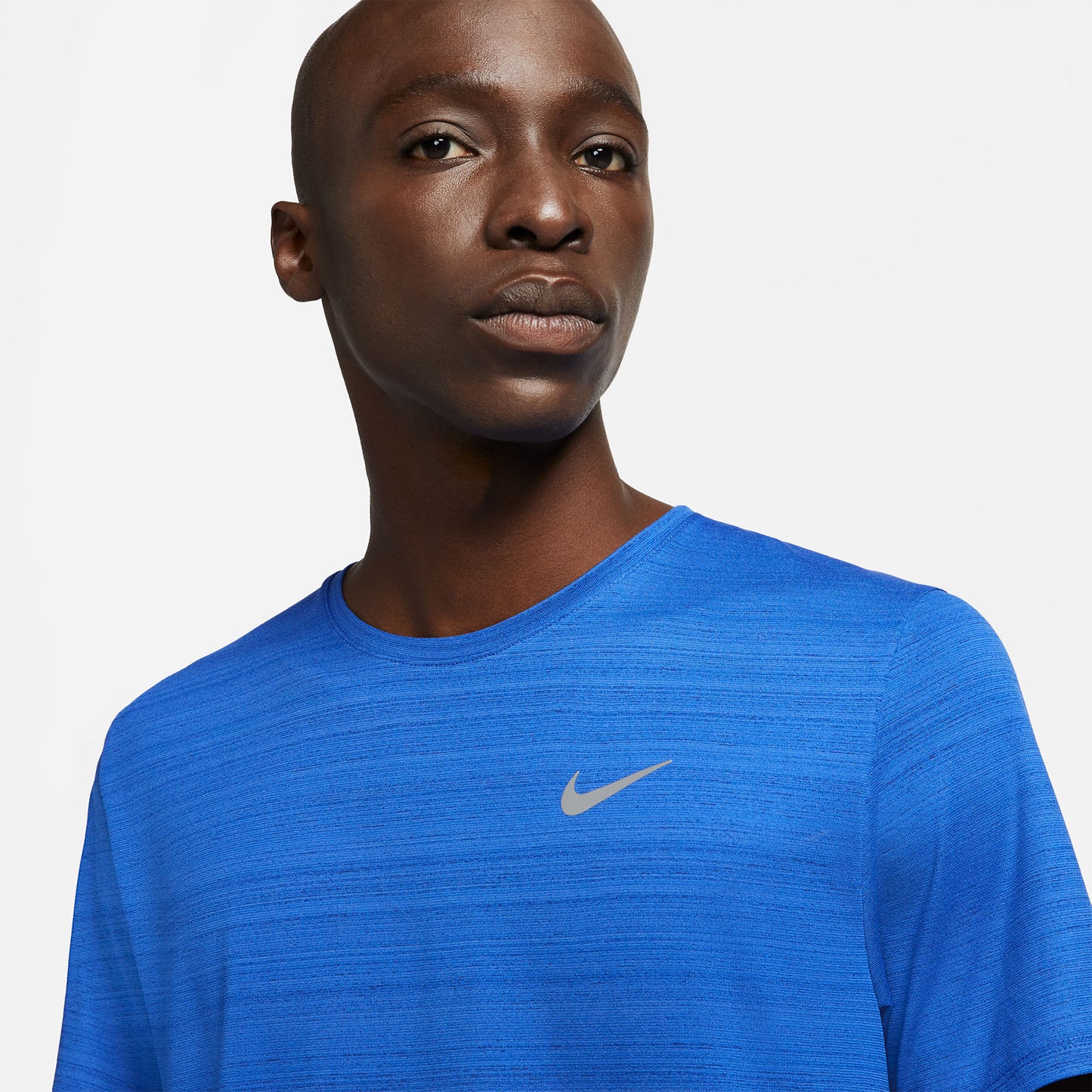 Men's Nike Dri-Fit Miler Short Sleeve Top - Game Royal/Reflective Silver