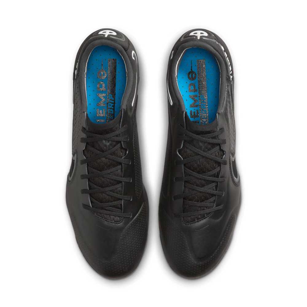 Unisex Nike Tiempo Legend 9 Elite FG Soccer Shoe- Black/Dk Smoke Grey/Summit White