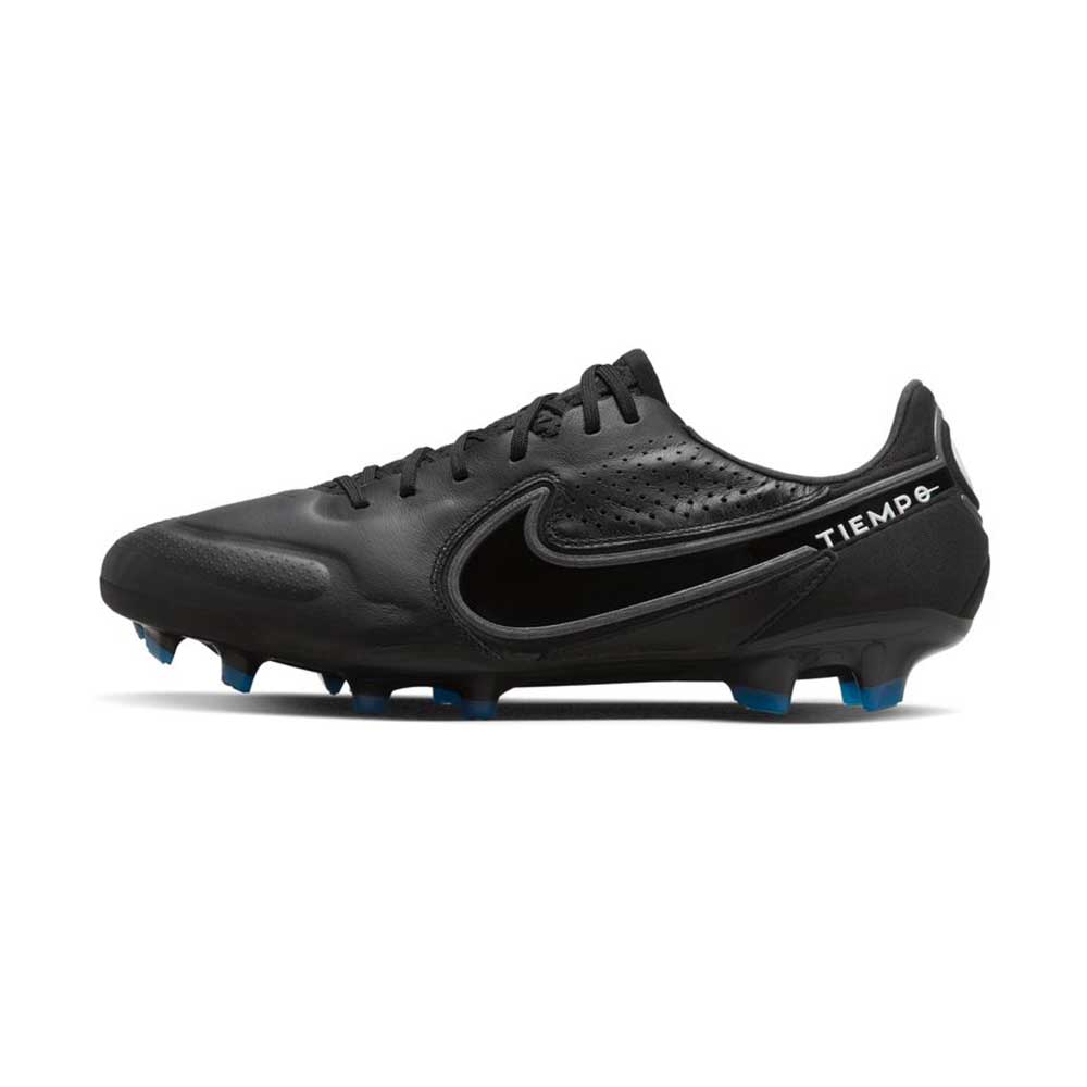 Unisex Nike Tiempo Legend 9 Elite FG Soccer Shoe- Black/Dk Smoke Grey/Summit White
