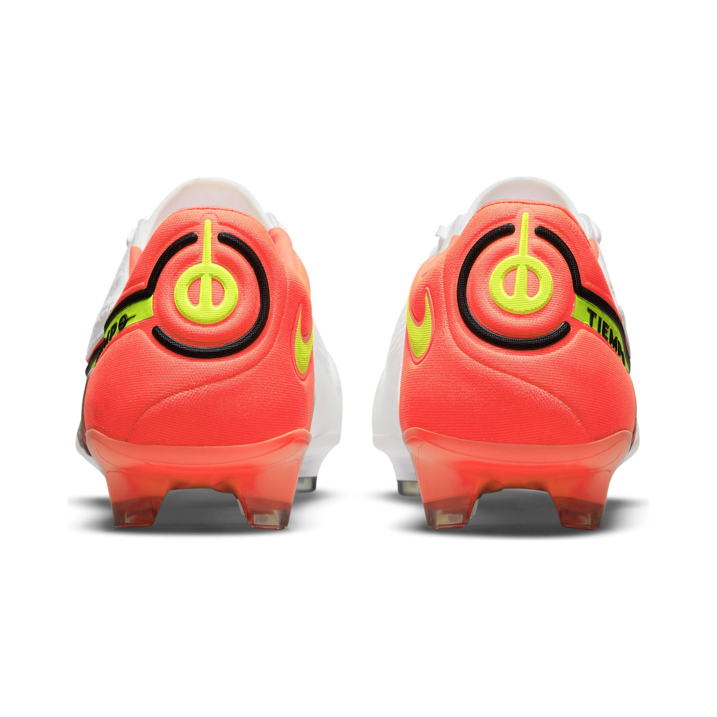 Unisex Tiempo Legend 9 Elite FG Soccer Shoe - White/Volt/Bright Crimson - Regular (D)
