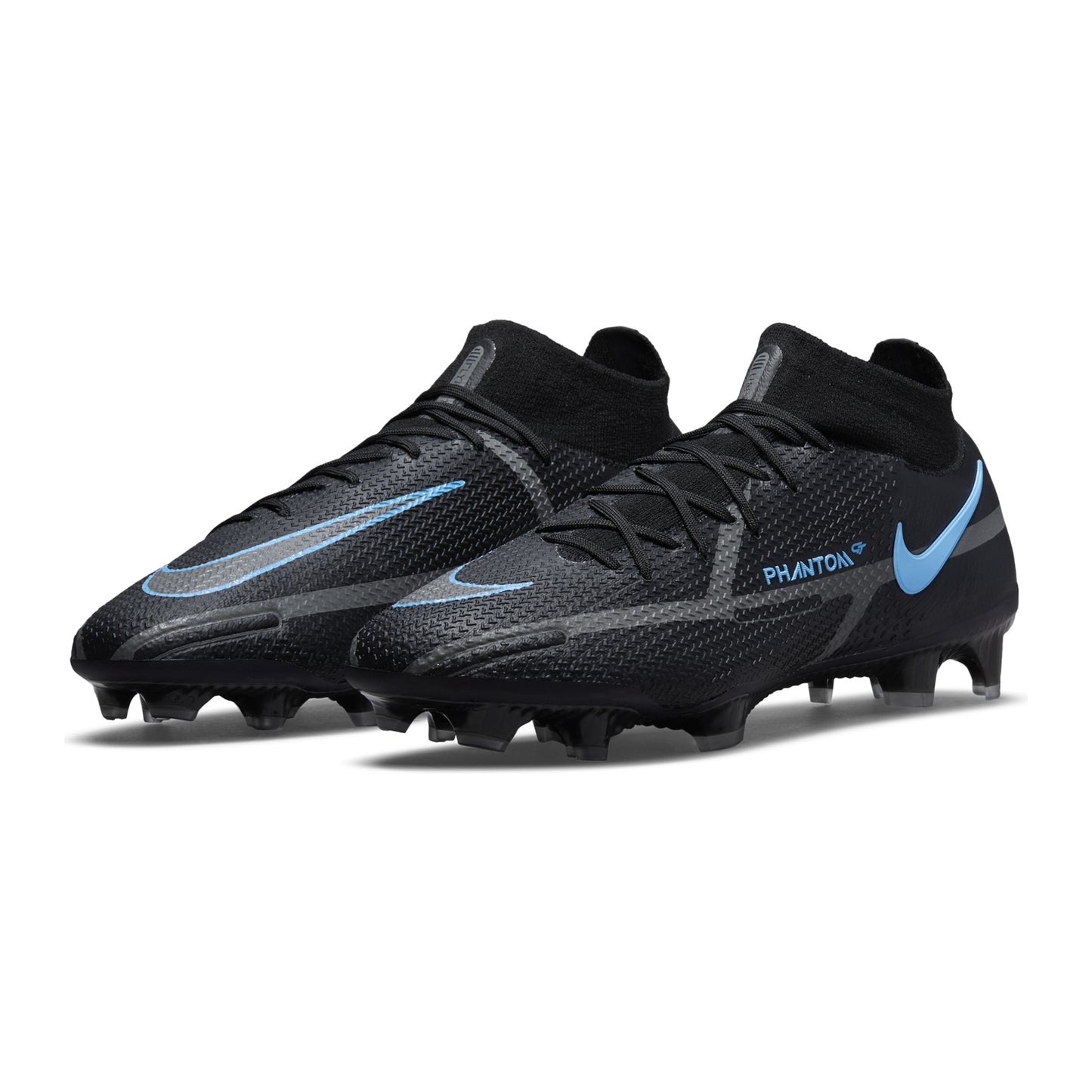 Unisex Phantom GT2 Elite FG Soccer Shoe - Black/Black/Iron Grey