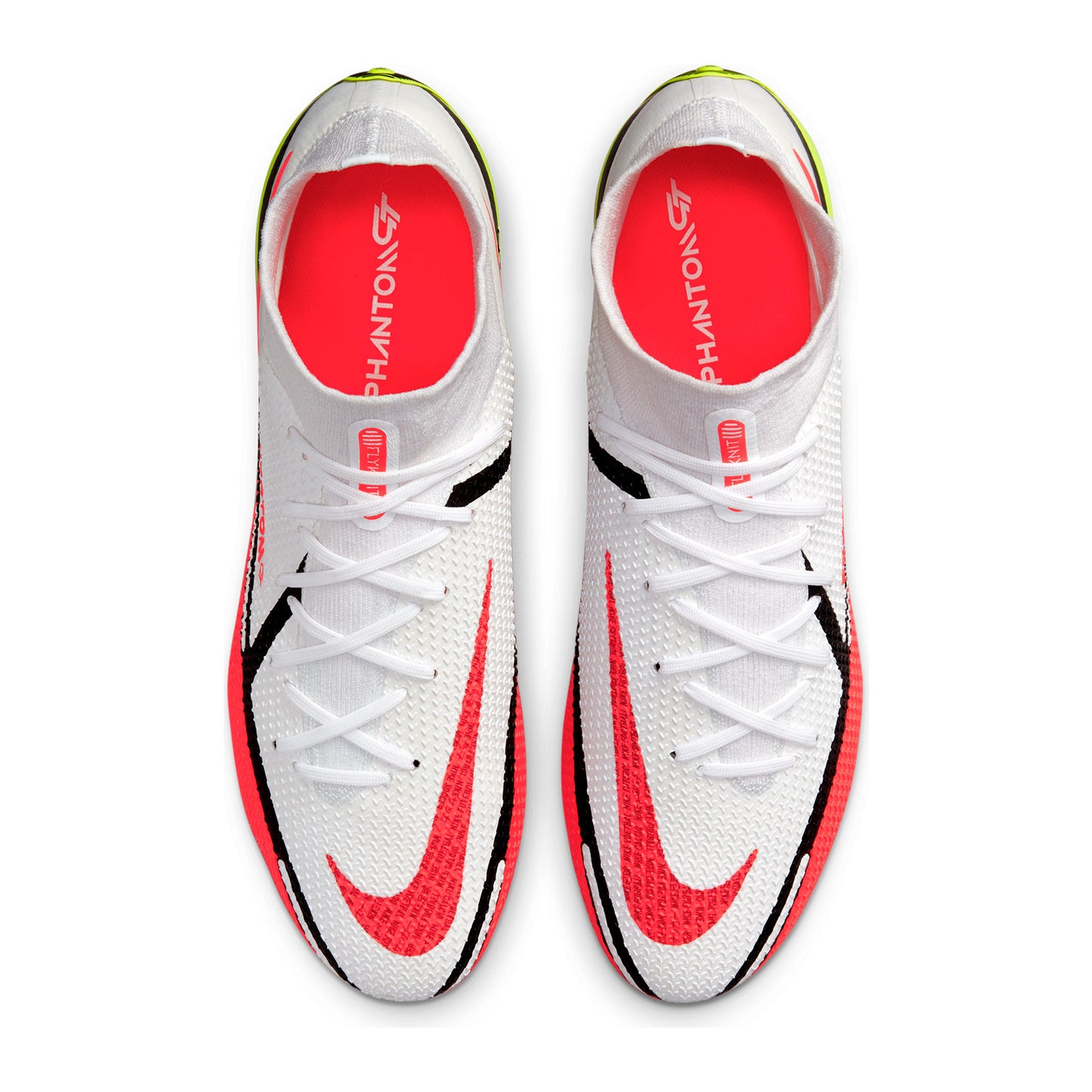 Unisex Phantom GT2 Elite Dynamic Fit FG Soccer Shoes - White/Bright Crimson/Volt - Regular (D)