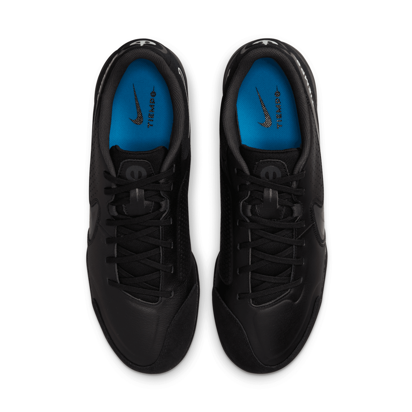 Unisex Tiempo Legend 9 Academy IC Soccer Shoe - Black/Dark Smoke - Regular (D)