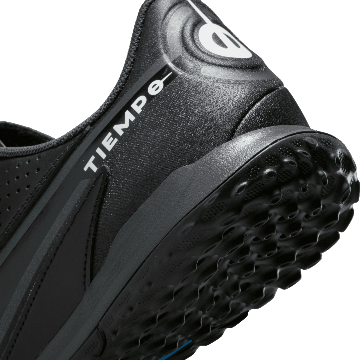Unisex Tiempo Legend 9 Academy TF Soccer Shoe - Black/Dark Smoke - Regular (D)