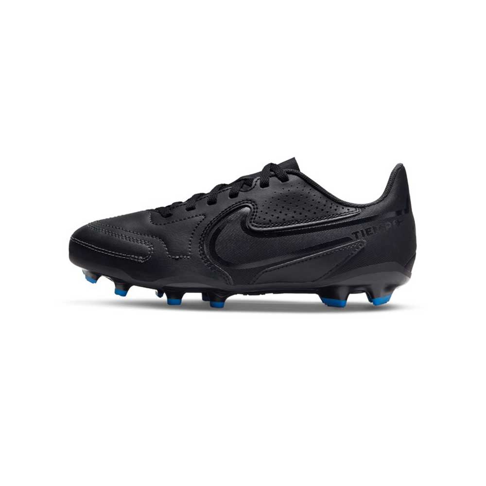 Youth Nike Jr. Tiempo Legend 9 Club MG Soccer Shoe -Black/White