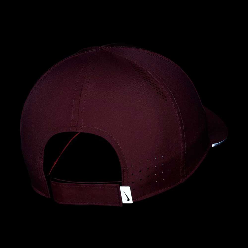 Unisex Nike Dri-Fit Aerobill Featherlight Running Cap - Desert Berry/Reflective Silver