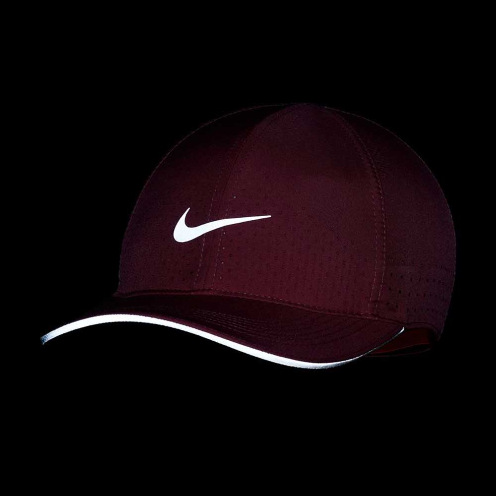 Unisex Nike Dri-Fit Aerobill Featherlight Running Cap - Desert Berry/Reflective Silver