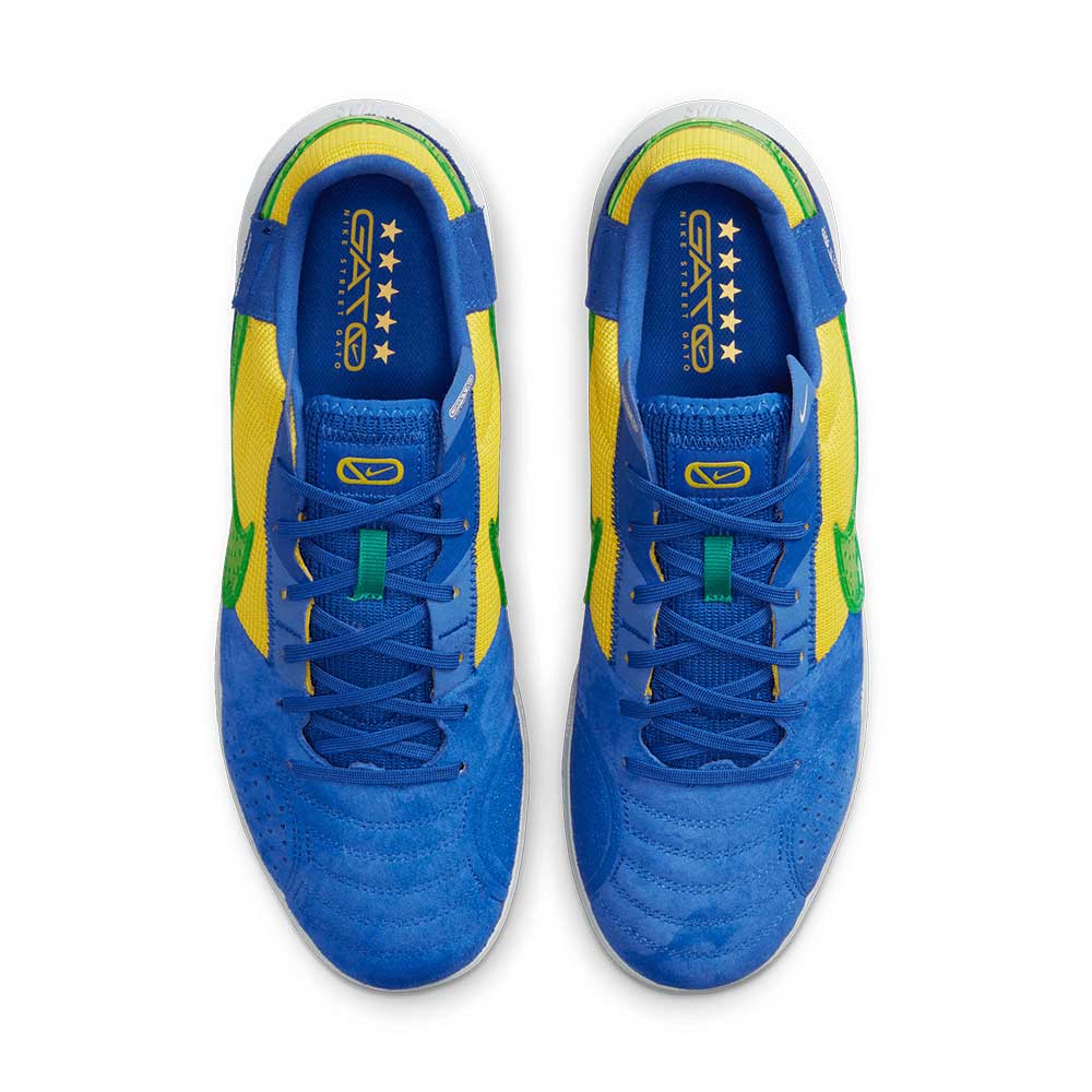 Unisex Nike Streetgato IC Soccer Shoe - Game Royal/Stadium Green/Yellow Strike