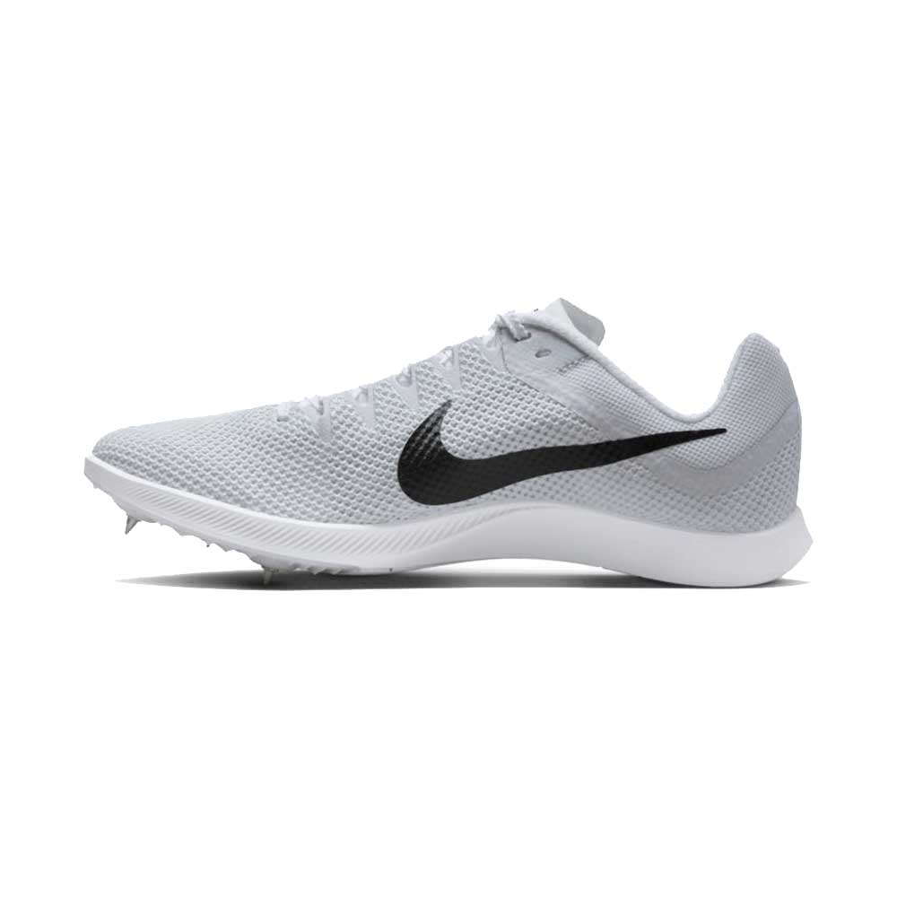 Unisex Nike Zoom Rival Distance Spikes - White/Black/Metallic Silver - Regular (D)