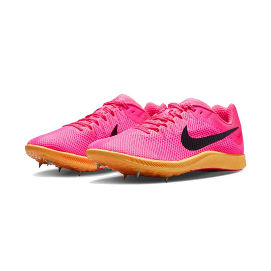 Unisex Nike Zoom Rival Distance Spikes - Hyper Pink/Black/Laser Orange - Regular (D)