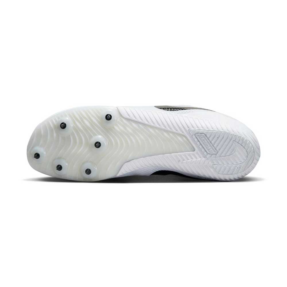 All Gender Nike Zoom Rival Multi Spike - White/Black/Metallic Silver - Regular (D)