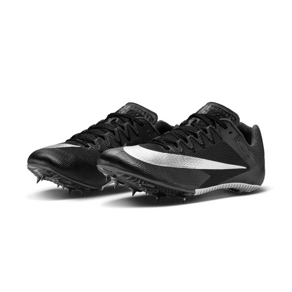 Unisex Nike Zoom Rival Sprint Spike - Black/Metallic Silver/Lt Smoke Grey- Regular (D)