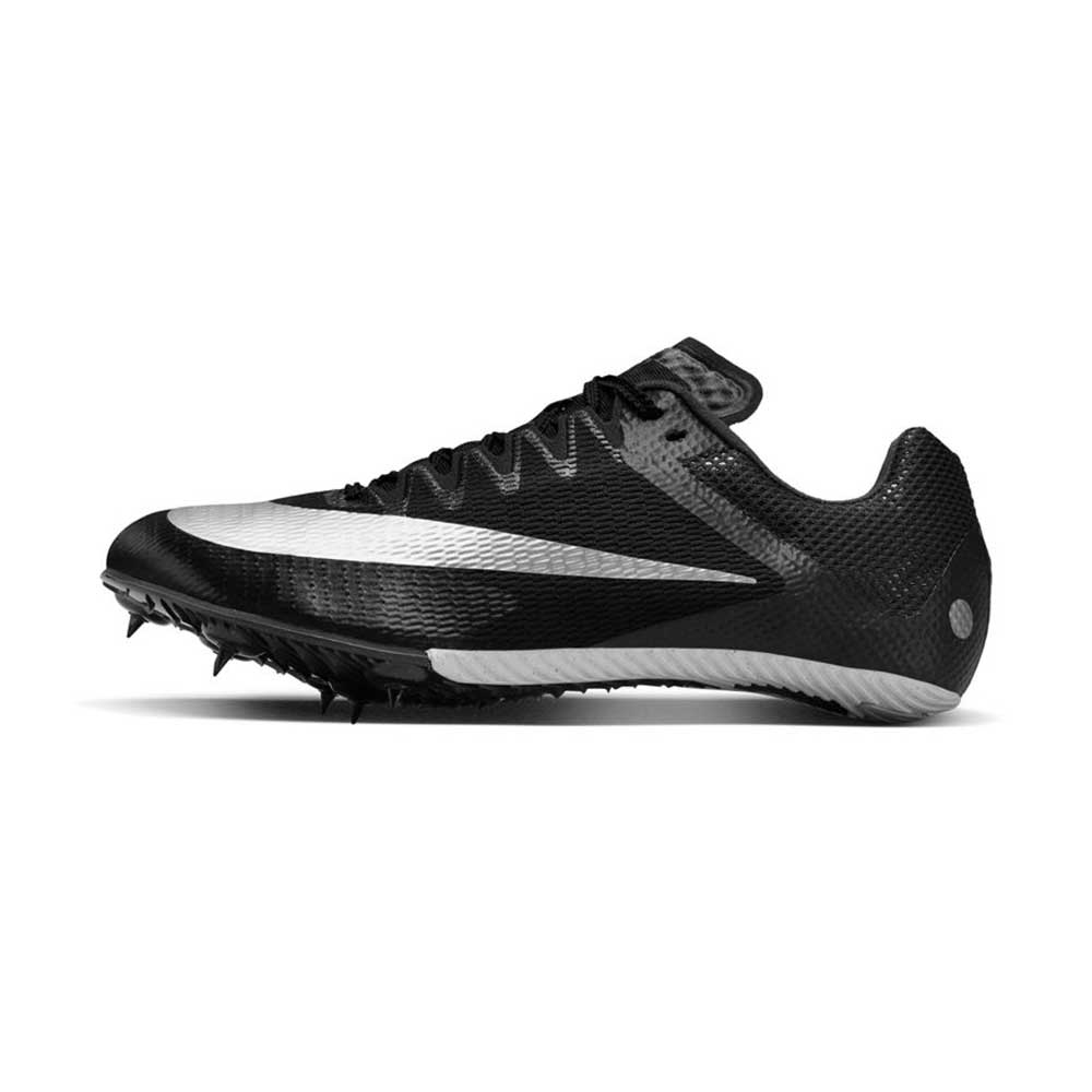 Unisex Nike Zoom Rival Sprint Spike - Black/Metallic Silver/Lt Smoke Grey- Regular (D)