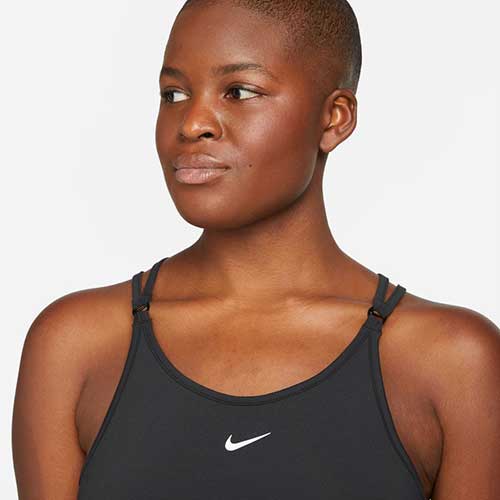 Women's Nike Dri-Fit One Luxe Slim Fit Strappy Tank - Black