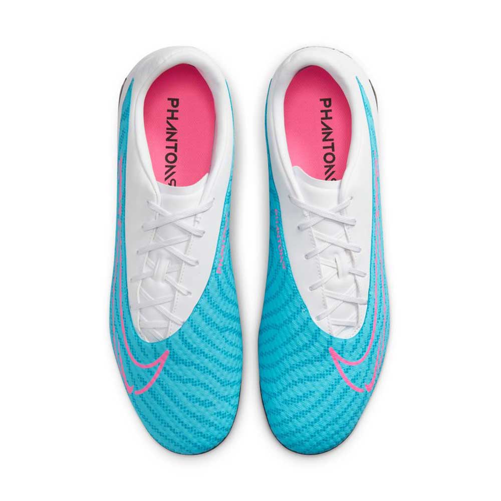 Unisex Phantom GX Academy Soccer Shoe MG - Baltic Blue/Pink Blast/White - Regular (D)