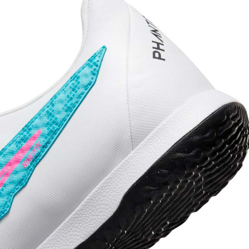 Unisex Phantom GX Academy IC/Court Soccer Shoe - Baltic Blue/Pink Blast/White - Regular (D)