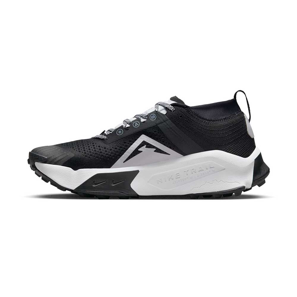 Men's ZoomX Zegama Trail Shoe - Black/White - Regular (D)