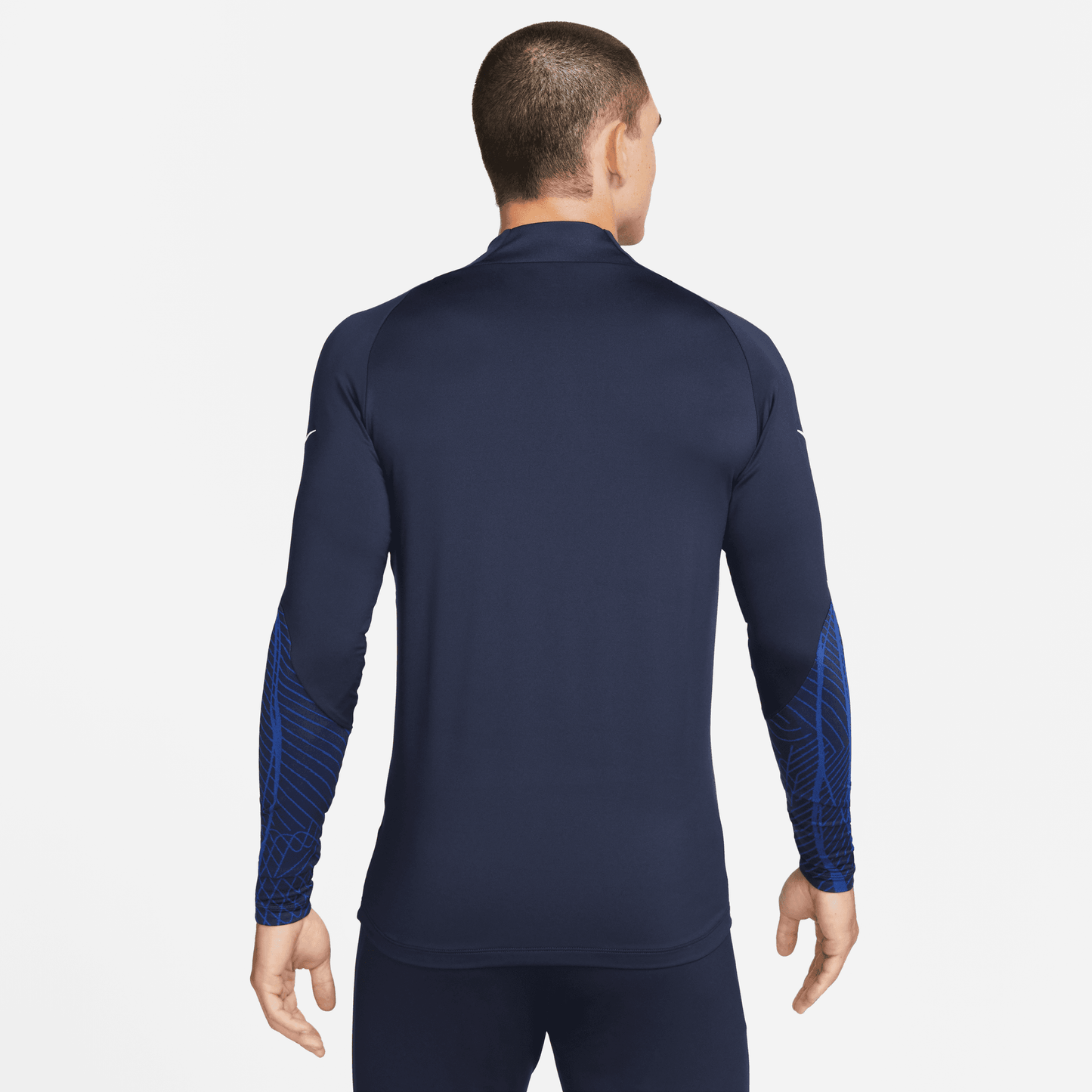 Men's USA DF Strike Drill Top - Obsidian/Bright Blue/White