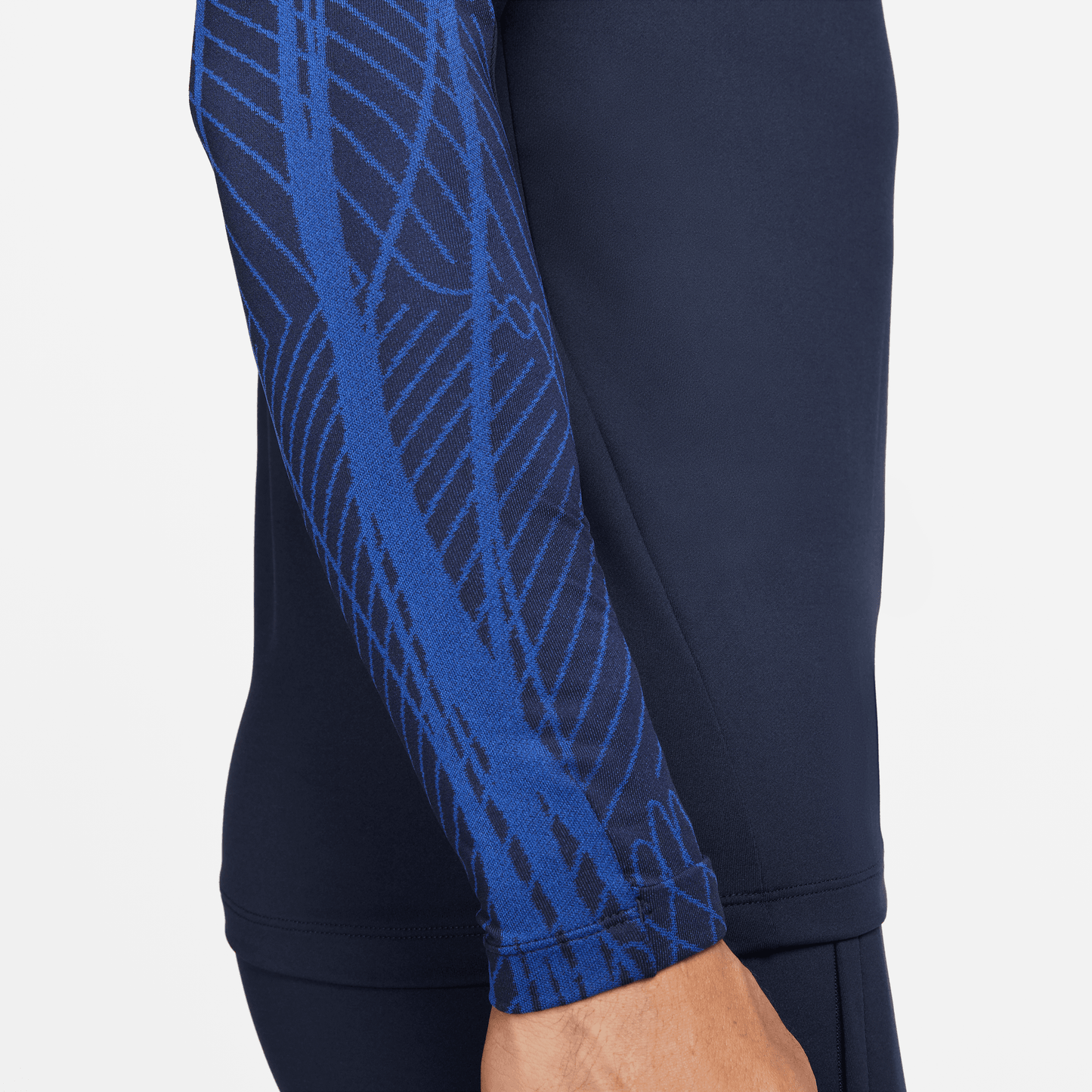 Men's USA DF Strike Drill Top - Obsidian/Bright Blue/White