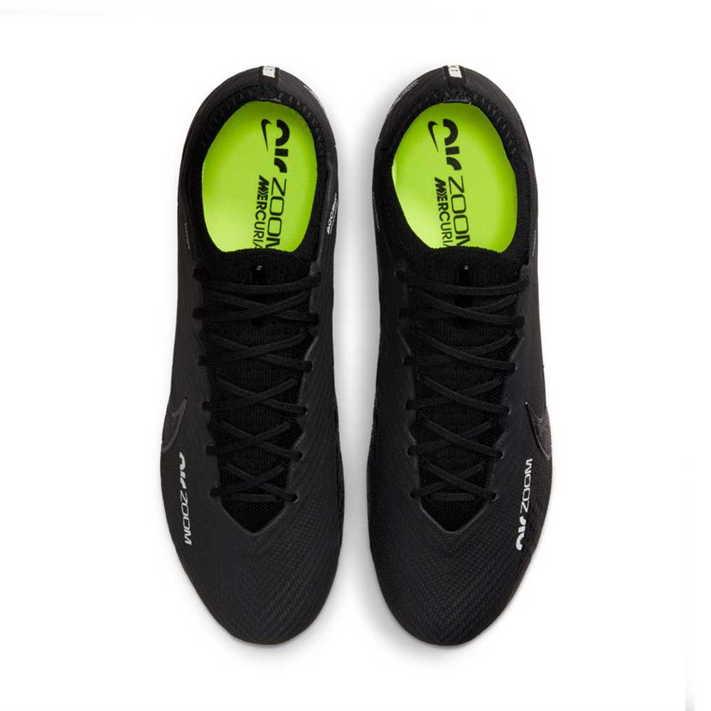 Unisex Nike Zoom Vapor 15 Elite FG Soccer Shoe - Black/Dk Smoke/Summit White