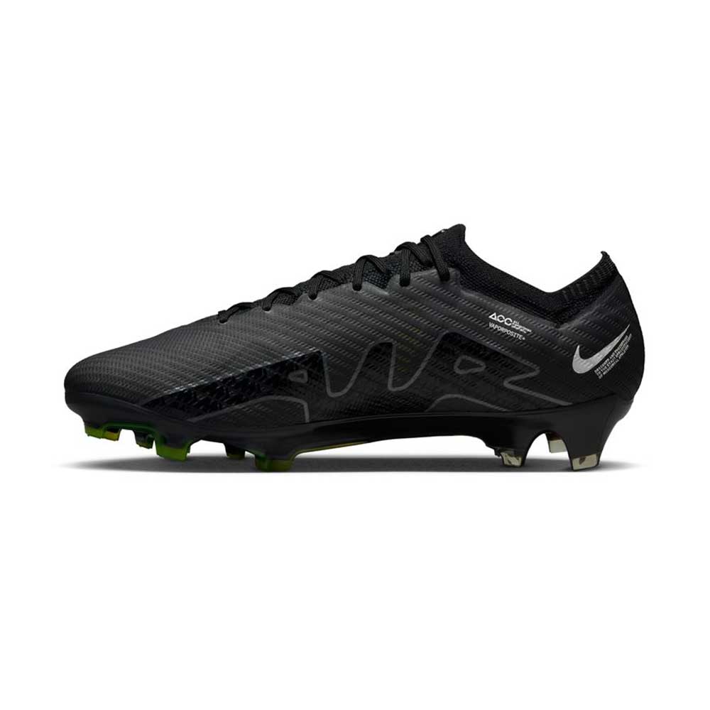 Unisex Nike Zoom Vapor 15 Elite FG Soccer Shoe - Black/Dk Smoke/Summit White