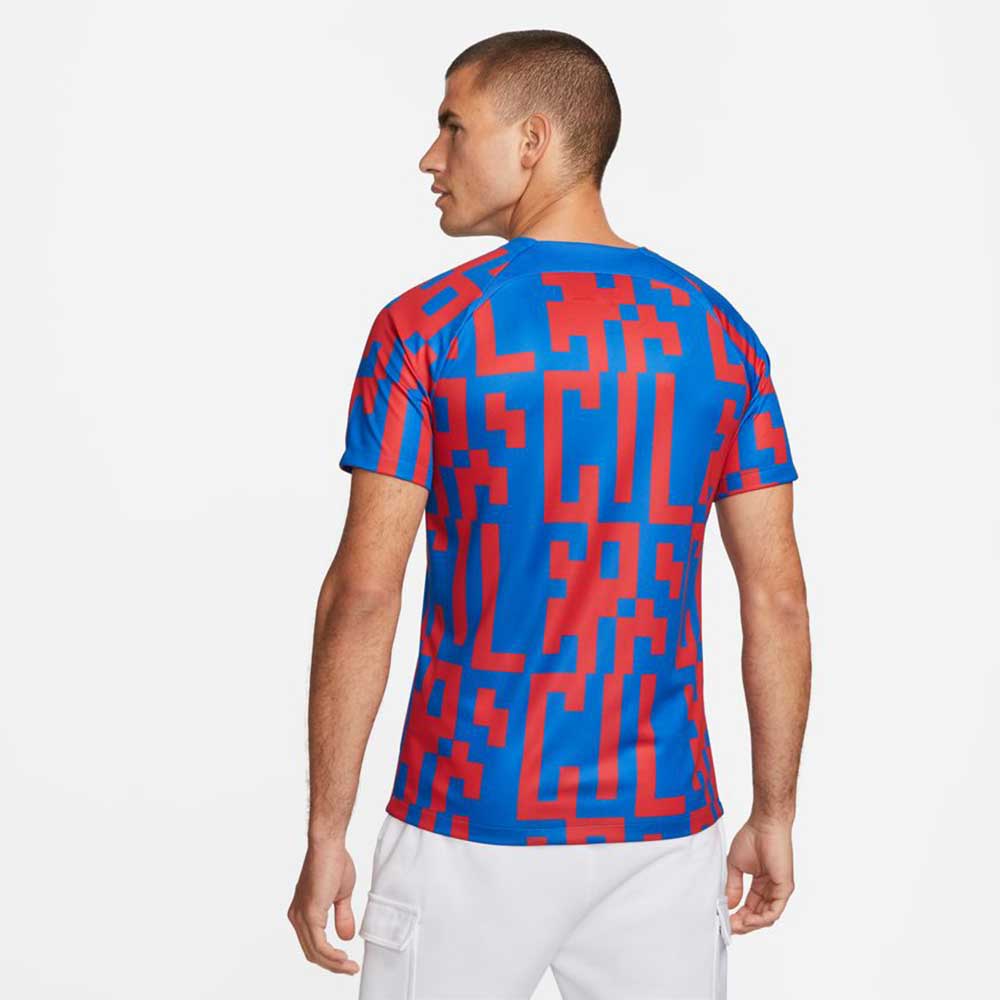 Men's FCB Dri-FIT Short Sleeve Home Pre-Match Soccer Top - Signal/Blue