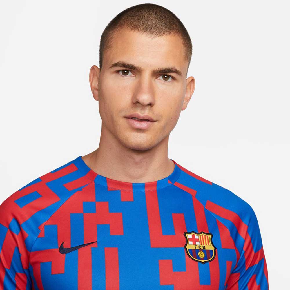 Men's FCB Dri-FIT Short Sleeve Home Pre-Match Soccer Top - Signal/Blue