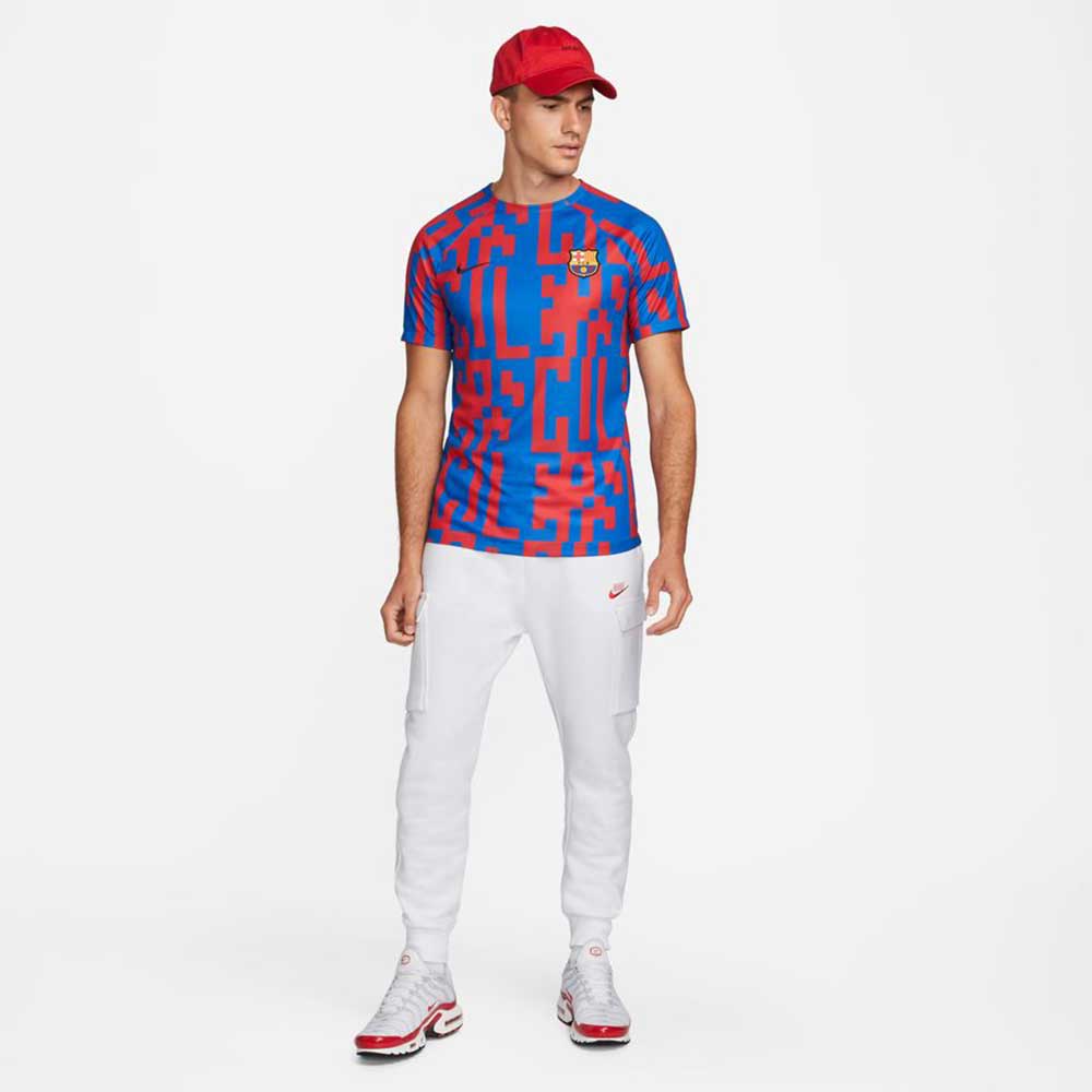 Men's FCB Dri-FIT Short Sleeve Home Pre-Match Soccer Top - Signal/Blue