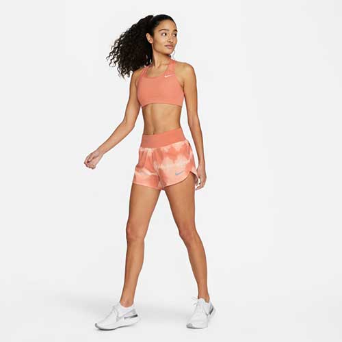 Women's Nike Dri-FIT Eclipse Short- Madder Root/Black