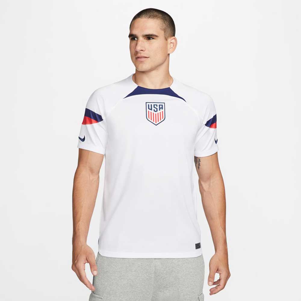 Men's USA DF Stadium Home Short Sleeve Jersey - White/Loyal Blue