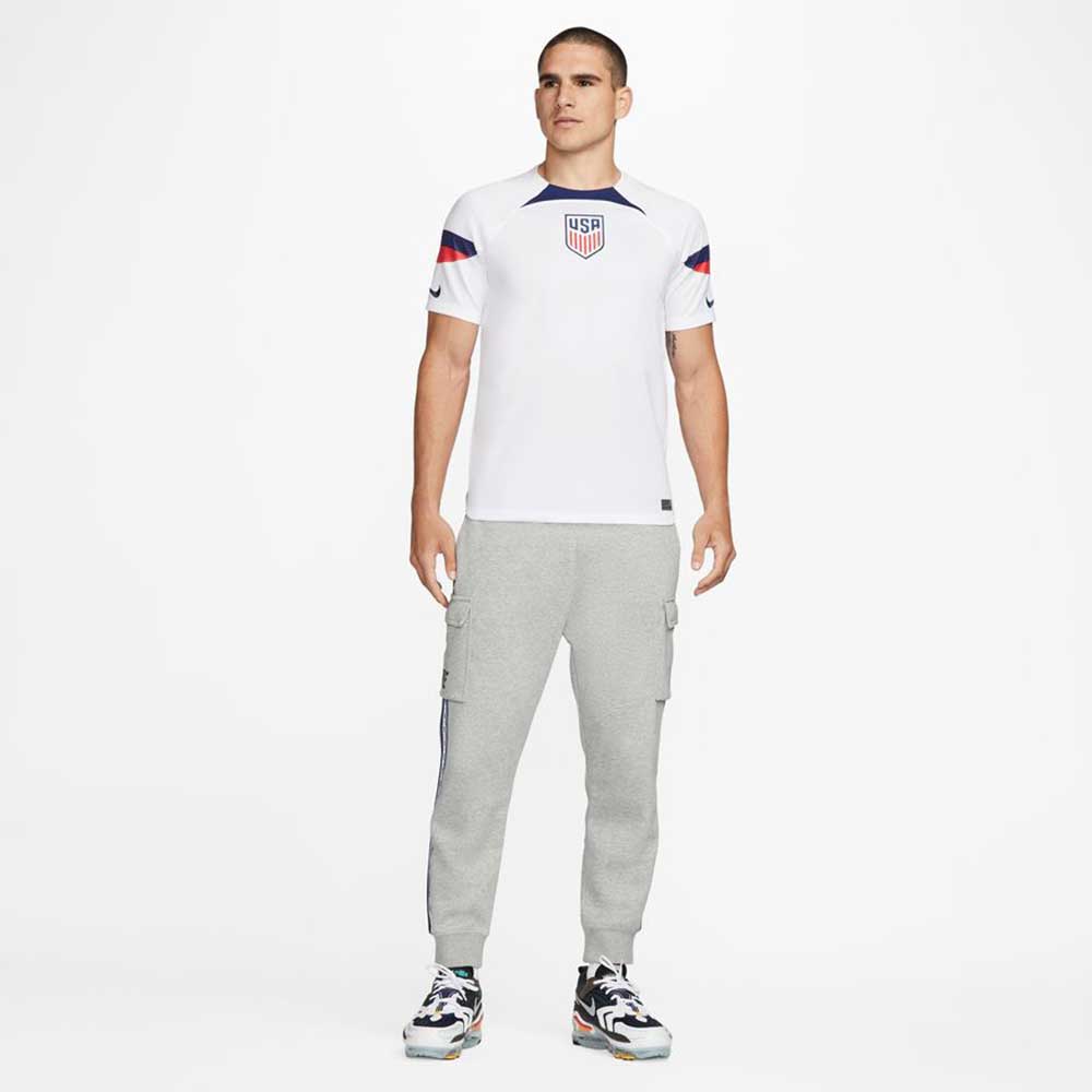 Men's USA DF Stadium Home Short Sleeve Jersey - White/Loyal Blue