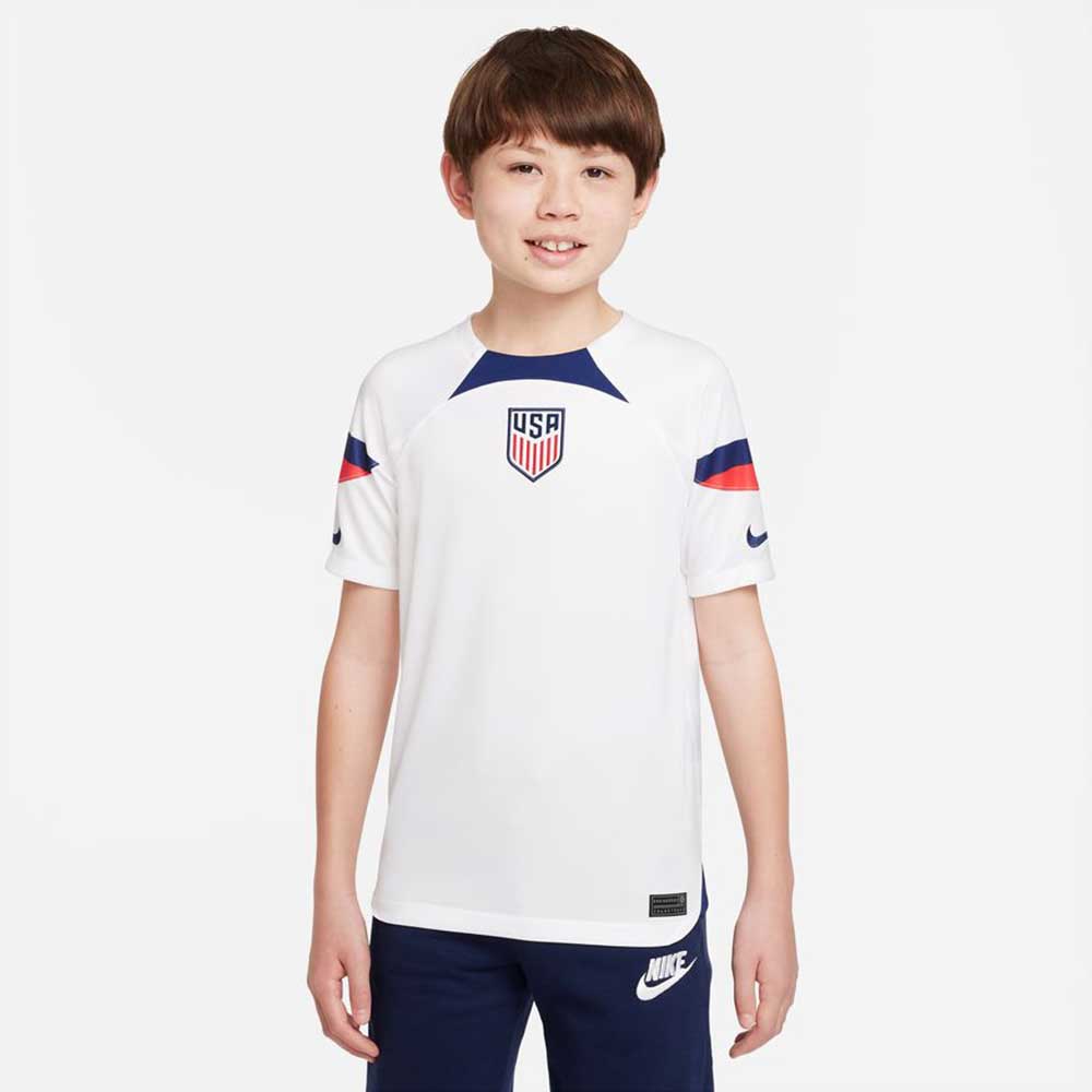 Big Kids' Nike USA Dri-FIT Stadium Home Jersey - White/Loyal Blue