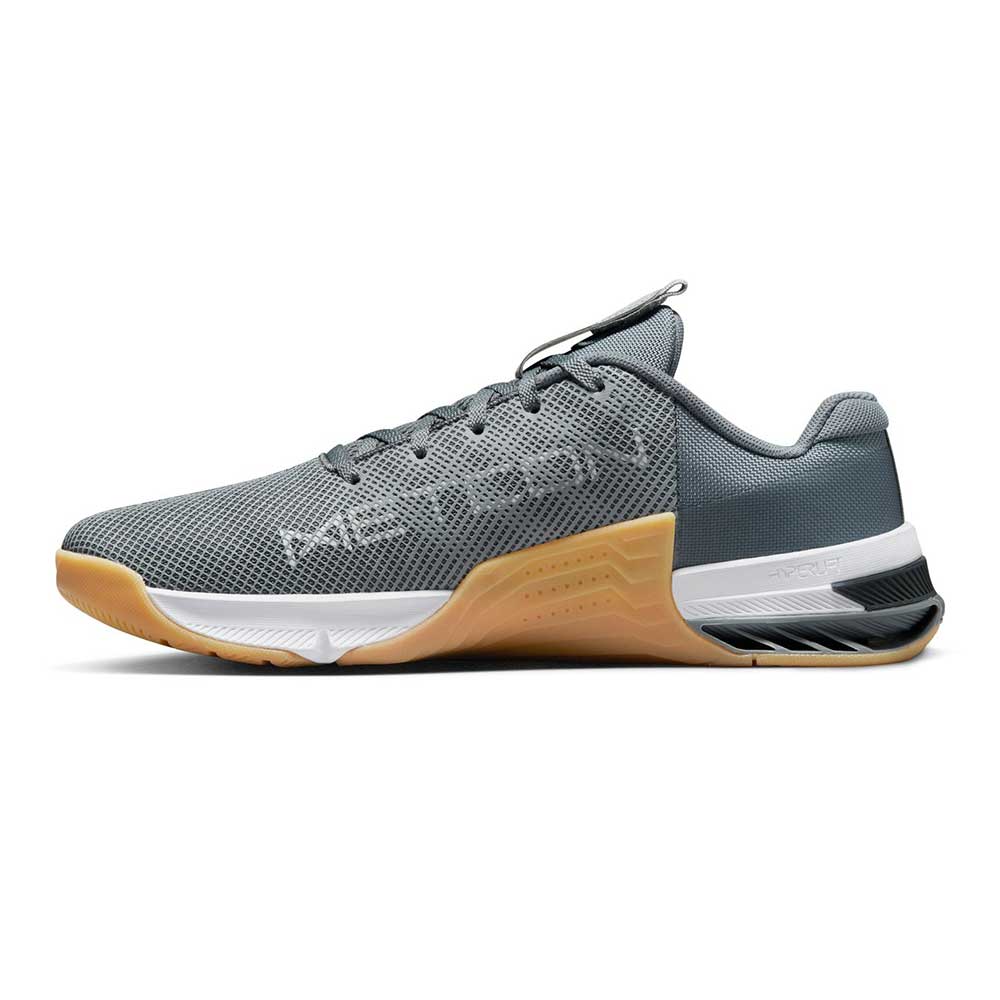 Men's Metcon 8 Cross Training Shoe - Smoke Grey/White/Dk Smoke Grey - Regular (D)