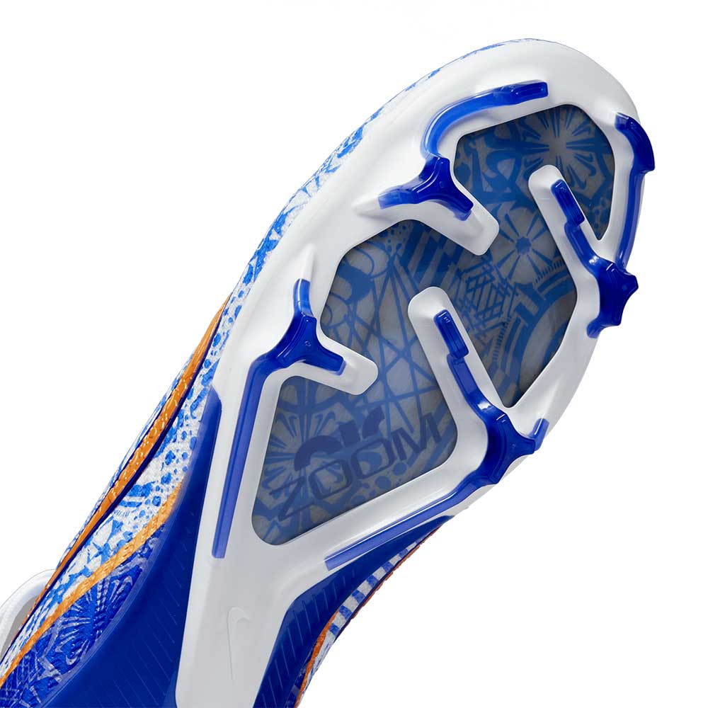 Unisex Nike Mercurial Zoom Vapor 15 Elite CR7 FG Soccer Shoe - White/Metallic Copper - Regular (D)