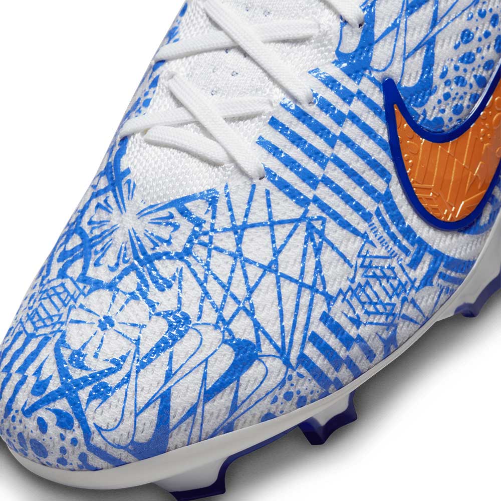 Unisex Nike Mercurial Zoom Vapor 15 Elite CR7 FG Soccer Shoe - White/Metallic Copper - Regular (D)