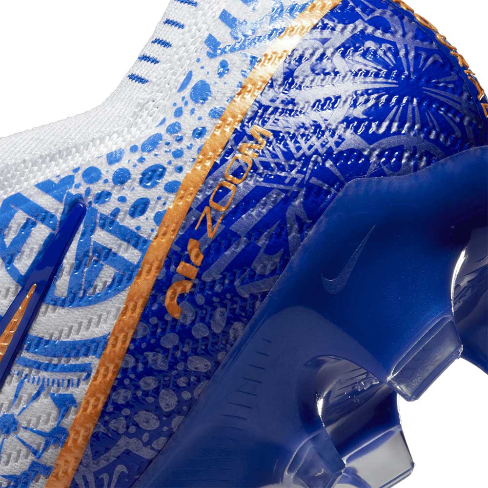 Unisex Nike Mercurial Zoom Vapor 15 Elite CR7 FG Soccer Shoe - White/Metallic Copper - Regular (D)
