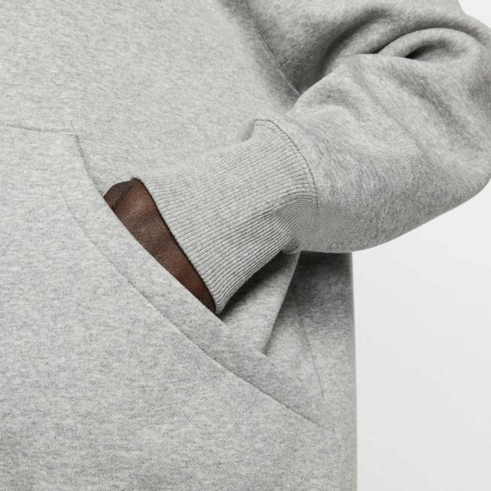 Women's Fleece Oversized Pullover Hoodie - Dark Grey Heather/Sail