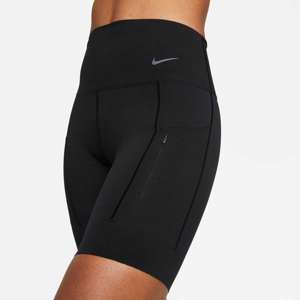 Women's Nike Dri-Fit Go High Rise 8in Short - Black