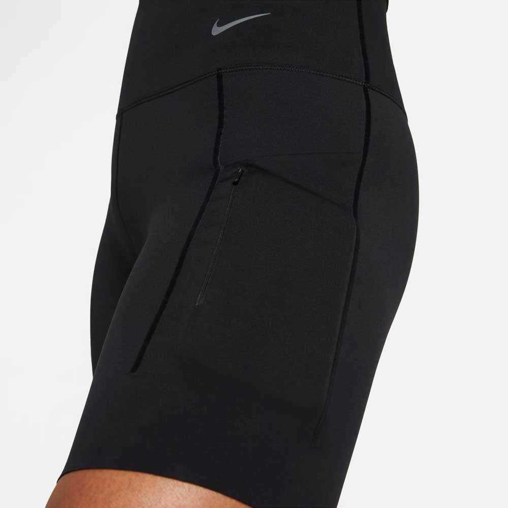 Women's Nike Dri-Fit Go High Rise 8in Short - Black