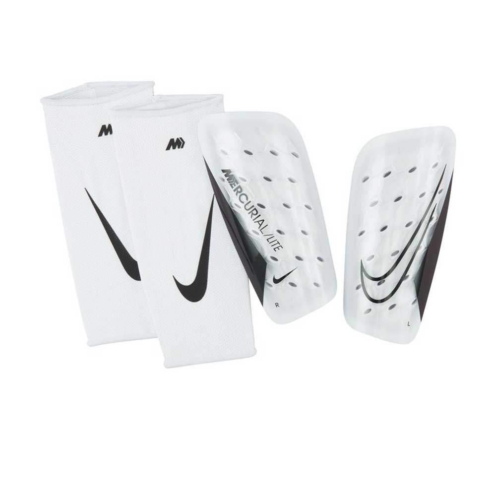 Brutal café Entrada Nike Mercurial Lite Shin Guards- White/White/Black – Gazelle Sports