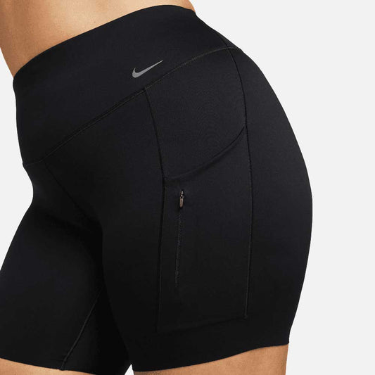 Women's Dri-Fit Go High Rise 8" Short - Black
