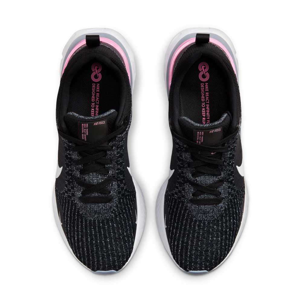 Men's React Infinity 3 Running Shoe - Black/Football Grey/Ashen Slate- Regular (D)