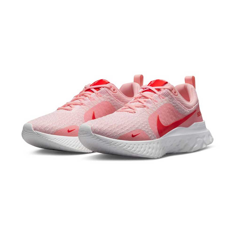 Women's React Infinity React 3 Running Shoe-Medium Soft Pink/White/Summit White/Light Crimson- Regular (B)