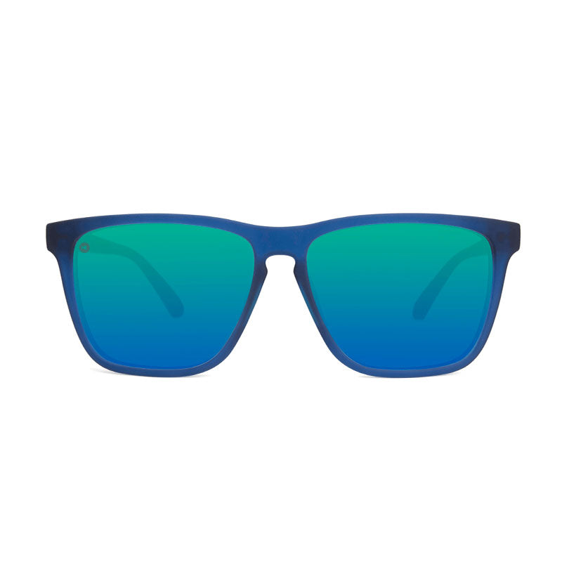 Fast Lanes Sport Sunglasses- Rubberized Navy/Mint