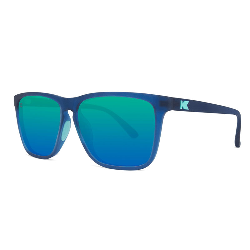 Fast Lanes Sport Sunglasses- Rubberized Navy/Mint