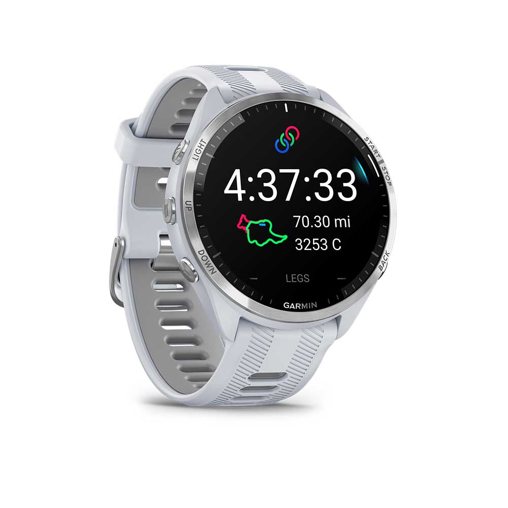 Garmin Forerunner 265 Running Smartwatch - Black and Powder Gray