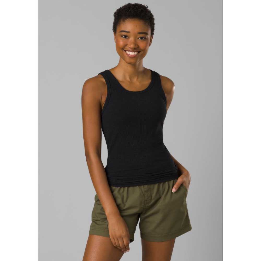 Women's Foundation Rib Tank Top - Black Heather